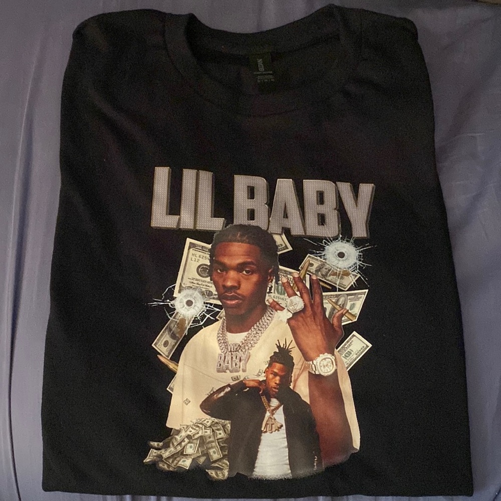 Lil Baby Black Graphic TShirt XL